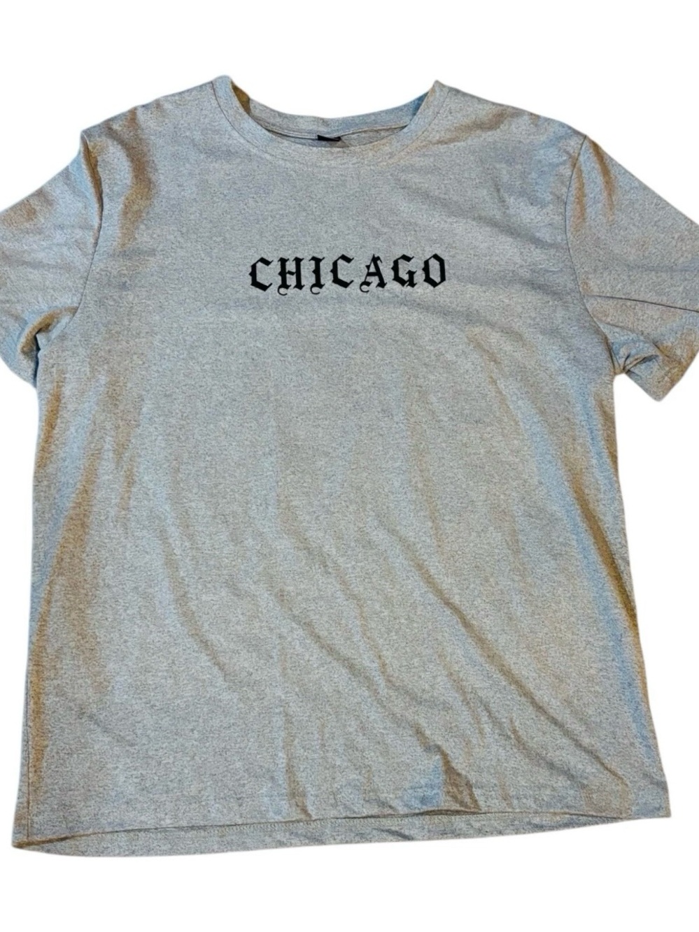 Shein Sz M Men Graphic Tee shirt Gray